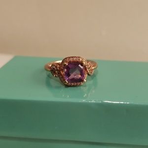 COPY - Amethyst 14k Rose Gold Ring